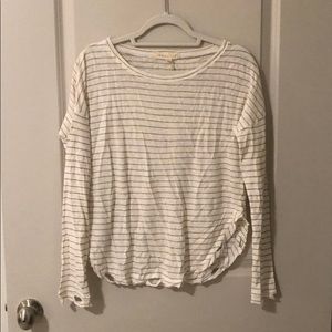 Distressed long sleeve tee